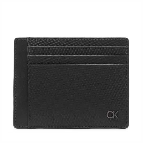 Puzdro na kreditné karty Calvin Klein Ck Clean Pq Id Cardholder K50K510299 Čierna