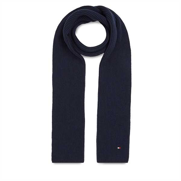 Šál Tommy Hilfiger Essential Flag Scarf AM0AM11480 Tmavomodrá