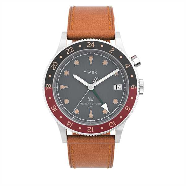 Hodinky Timex TW2V74000 Hnedá