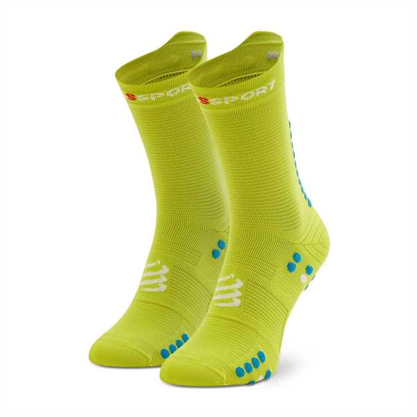 Ponožky Vysoké Unisex Compressport Pro Racing V4.0 Run High XU00046B Zelená