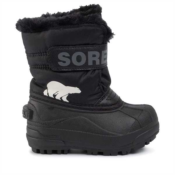 Snehule Sorel Childrens Snow Commander NC1960 Čierna