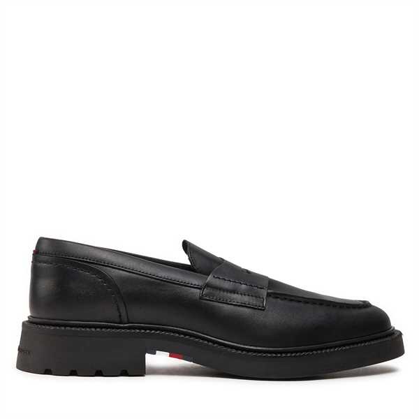 Loafers Tommy Hilfiger Comfort Lwt Lth Loafer FM0FM05089 Čierna