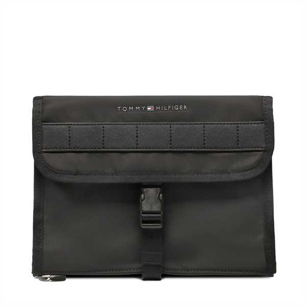 Kozmetická taštička Tommy Hilfiger Th Elevated Nylon Washbag AM0AM10979 Čierna