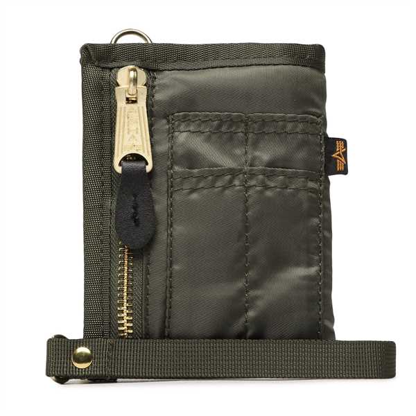 Veľká pánska peňaženka Alpha Industries Utility Wallet 108958 Zelená