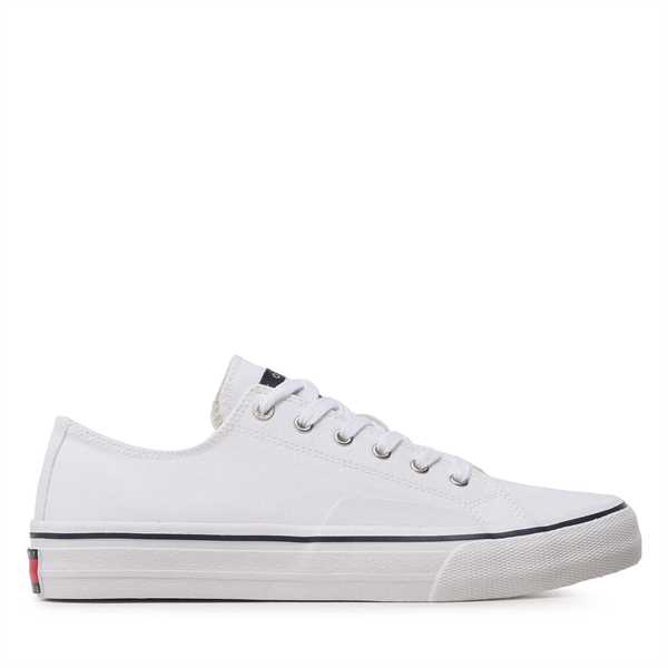 Tenisky Tommy Jeans Skate Canvas Ess EM0EM01175 Biela