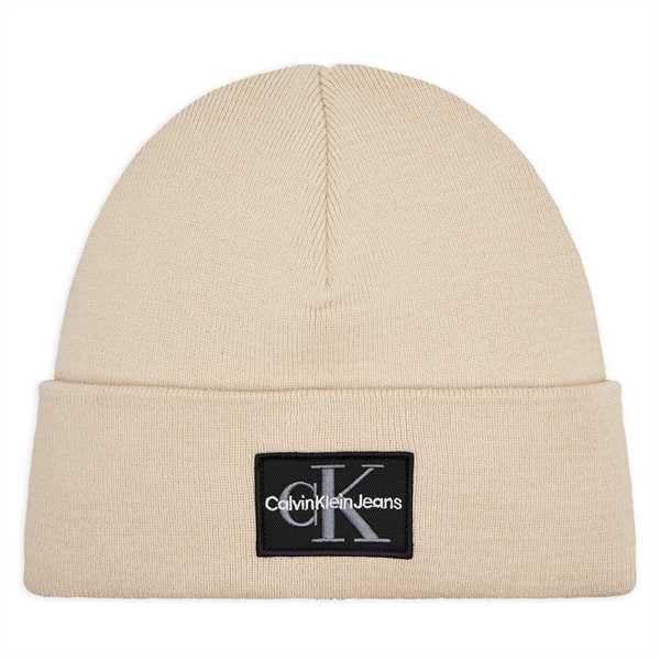 Čiapka Calvin Klein Jeans Mono Logo Patch Beanie K50K512148 Béžová