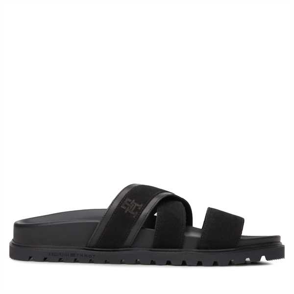 Šľapky Tommy Hilfiger Elevated Th Criss Suede Sandal FM0FM05065 Čierna