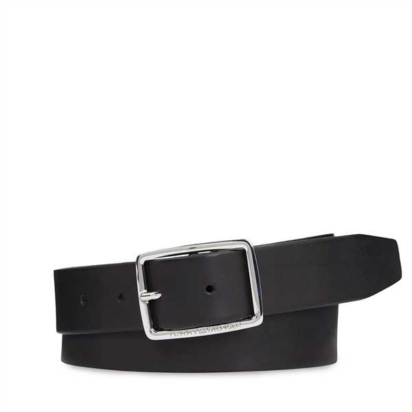 Pánsky opasok Tommy Hilfiger New Buckle Jeans Belt 3.5 AM0AM11471 Čierna