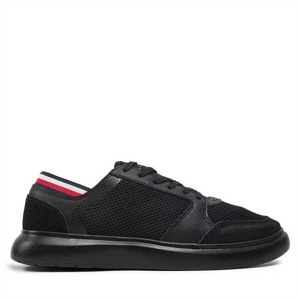 Sneakersy Tommy Hilfiger Lightweight Cup Seasonal Mix FM0FM04961 Čierna