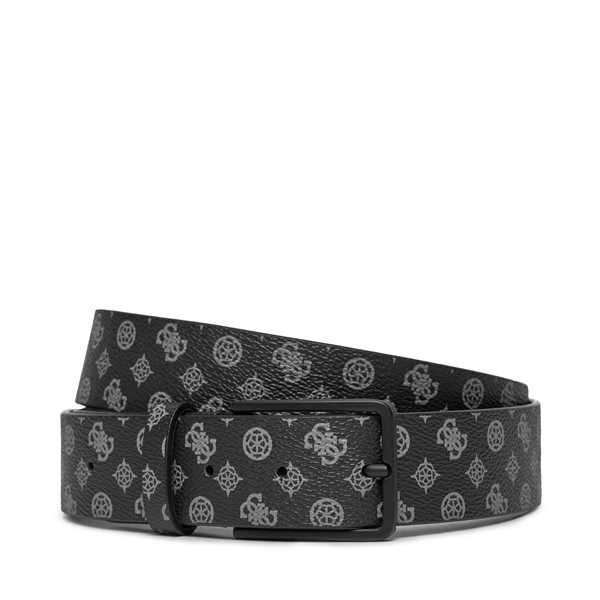 Pánsky opasok Guess Micro Peony Eco Belts BM7793 P4135 Čierna