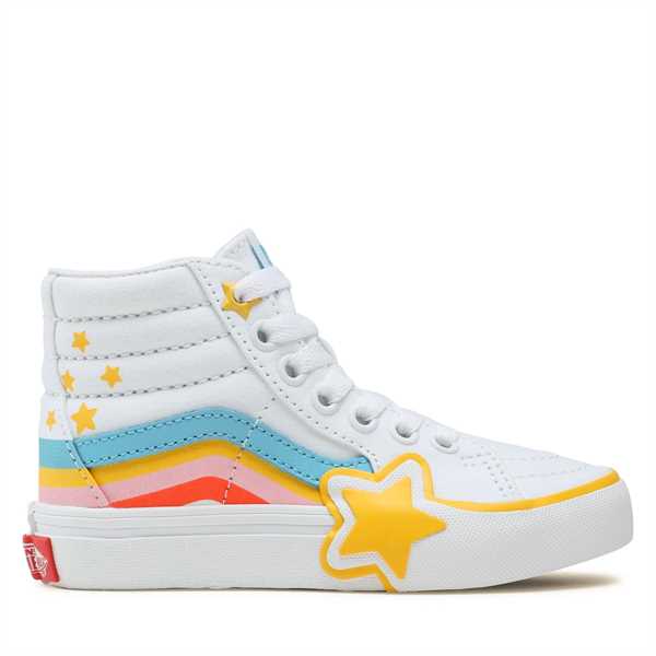 Sneakersy Vans Sk8-Hi Rainbow Star VN000BVMAHP1 Biela