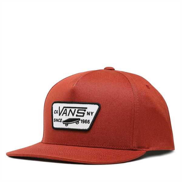 Šiltovka Vans Mn Full Patch Snapback VN000QPUADU1 Bordová