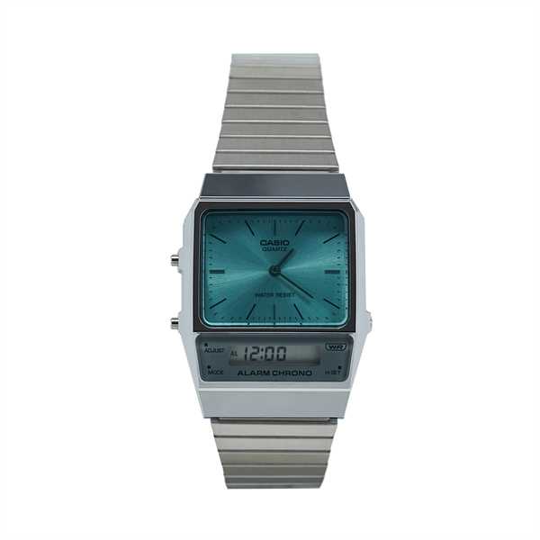 Hodinky Casio Vintage Maxi AQ-800EC-2AEF Strieborná