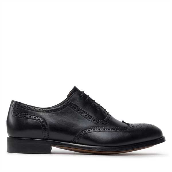 Poltopánky Lord Premium Brogues 5501 Čierna