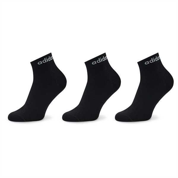 Ponožky Kotníkové Unisex adidas Think Linear Ankle Socks 3 Pairs IC1305 Čierna