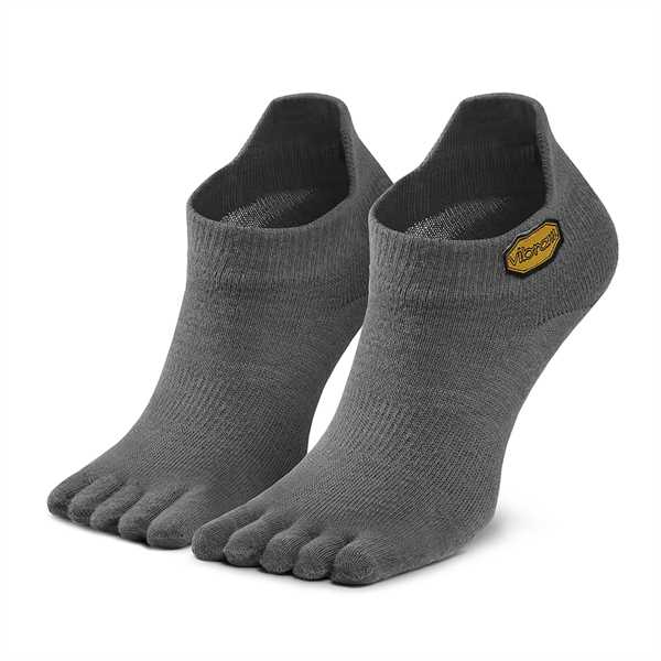 Ponožky Kotníkové Unisex Vibram Fivefingers Athletic No Show S21N03 Sivá