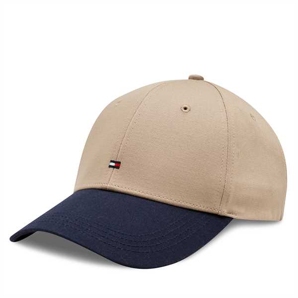 Šiltovka Tommy Hilfiger Flag Cotton 6 Panel Cap AM0AM11478 Béžová