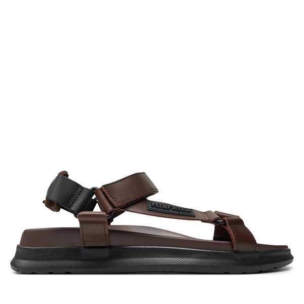 Sandále Tommy Hilfiger D Density Hilfiger Strap Sandal FM0FM05006 Hnedá