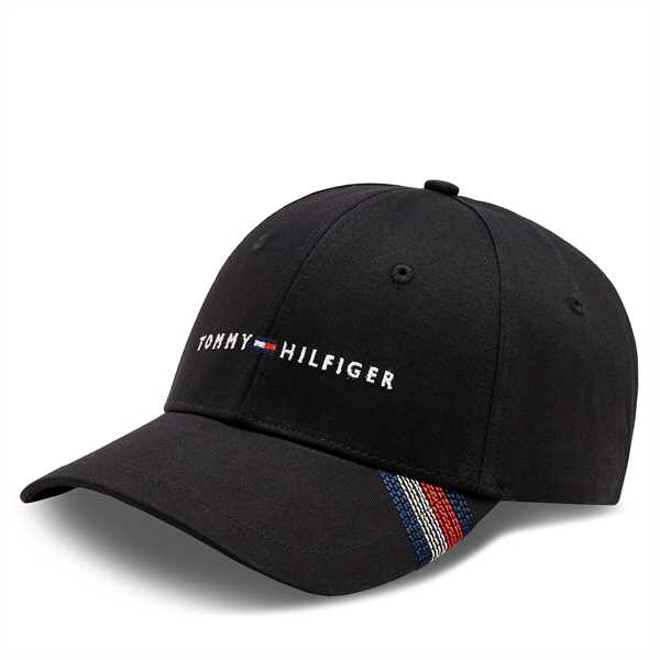 Šiltovka Tommy Hilfiger Foundation Cotton 6 Panel Cap AM0AM12532 Čierna