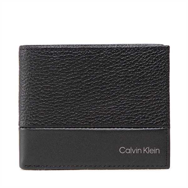 Malá pánska peňaženka Calvin Klein Subtle Mix Bifold 6Cc W/Bill K50K509182 Čierna