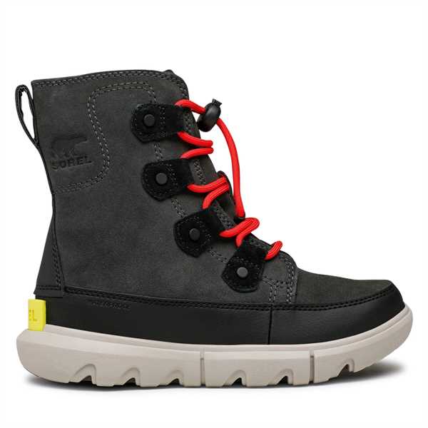 Snehule Sorel Youth Sorel Explorer Lace Wp NY4897-093 Čierna