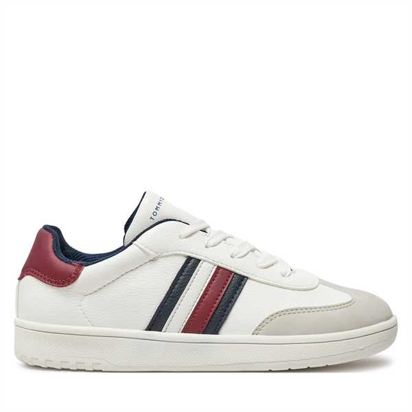 Sneakersy Tommy Hilfiger Stripes Low Cut ace-Up Sneaker T3X9-33645-1269 Biela