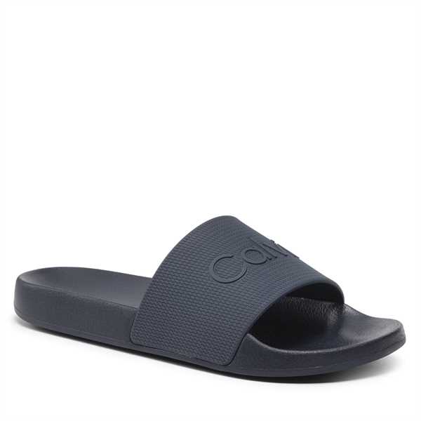 Šľapky Calvin Klein Pool Slide Rubber HM0HM00636 Tmavomodrá