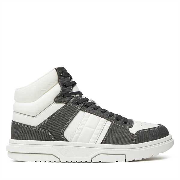 Sneakersy Tommy Jeans The Brooklyn Mid Top EM0EM01430 Čierna