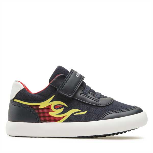 Sneakersy Geox B Gisli Boy B021NA01054C0735 S Tmavomodrá