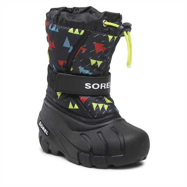 Snehule Sorel Childrens Flurry Print NC3504 Čierna