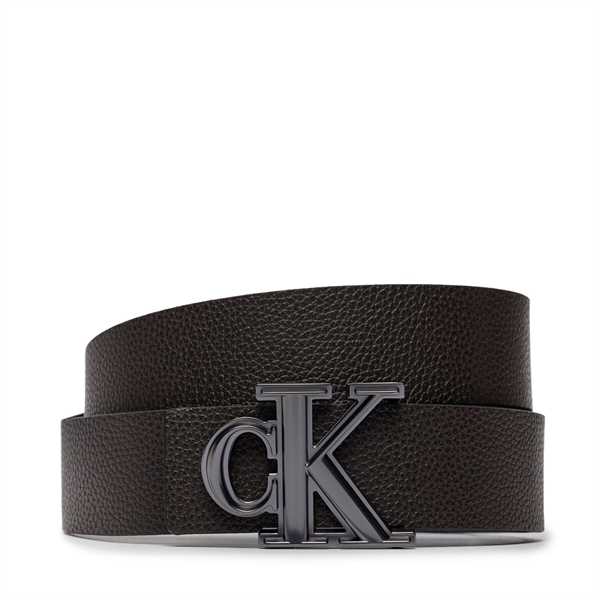 Pánsky opasok Calvin Klein Jeans Gift Prong Harness Lthr Belt35Mm K50K511516 Čierna