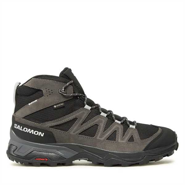 Trekingová obuv Salomon X Ward Leather Mid GORE-TEX L47181700 Sivá