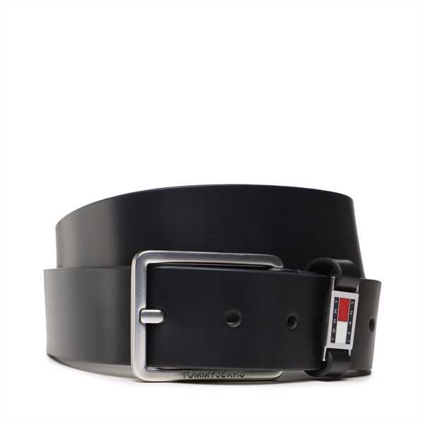 Pánsky opasok Tommy Jeans Tjm Scanton Belt AM0AM10626 Čierna