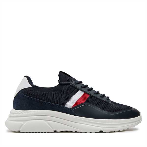 Sneakersy Tommy Hilfiger Modern Runner Premium Knit FM0FM05135 Tmavomodrá