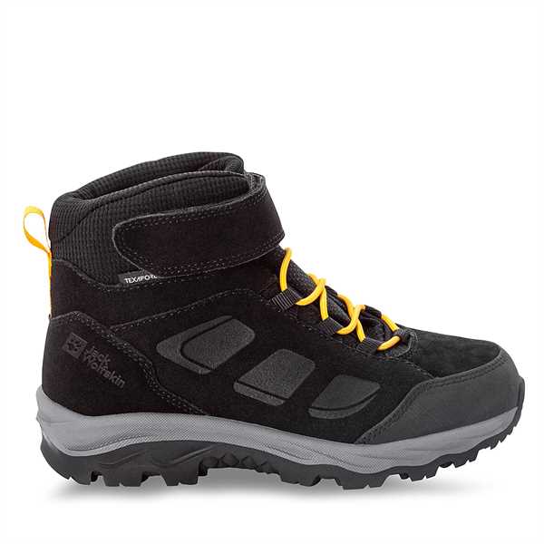 Trekingová obuv Jack Wolfskin Vojo Lt Texapore Mid K 4054021 Čierna