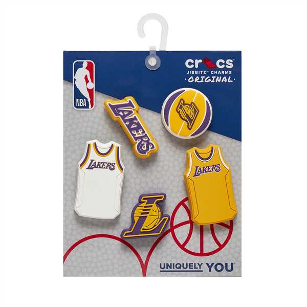 Ozdoba na topánky Crocs Jibbitz Nba Los Angeles Lakers 5pck 10011275 Farebná