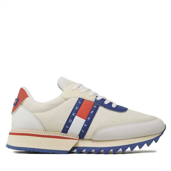 Sneakersy Tommy Jeans Tjm Runner Translucent EM0EM01219 Béžová