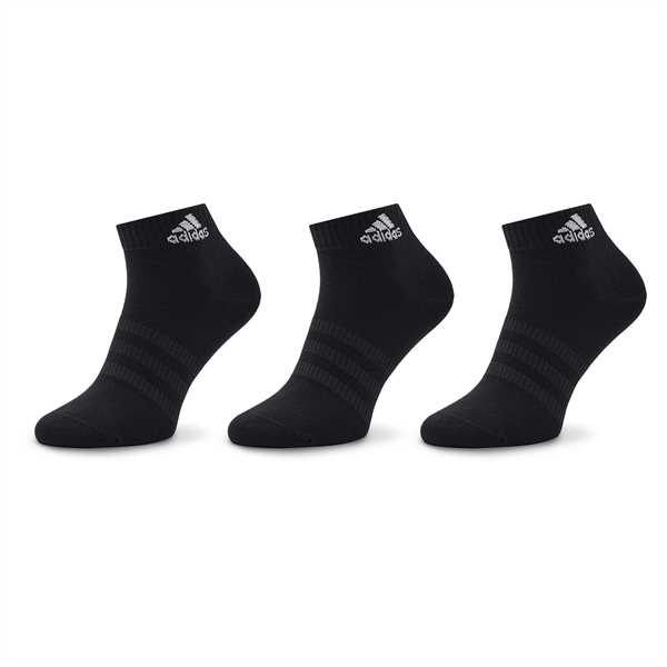 Súprava 3 párov kotníkových ponožiek unisex adidas Thin and Light Ankle Socks 3 Pairs IC1282 Čierna