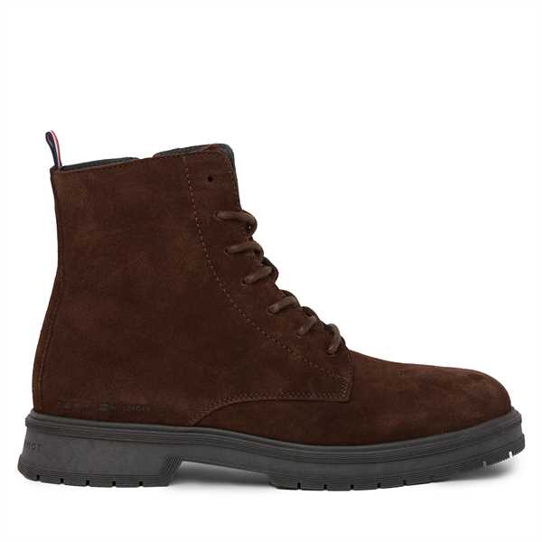 Čižmy Tommy Hilfiger Hilfiger Core Suede Boot FM0FM04674 Hnedá