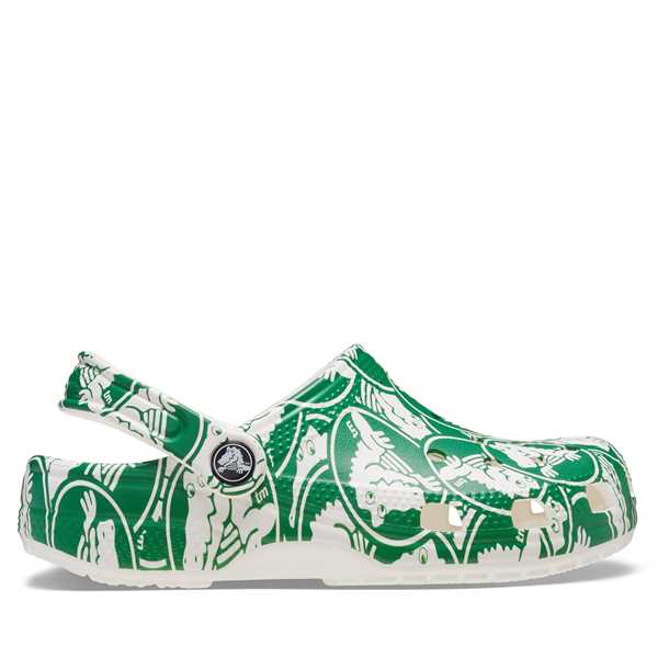 Šľapky Crocs Classic Duke Print Clog K 210007 Zelená