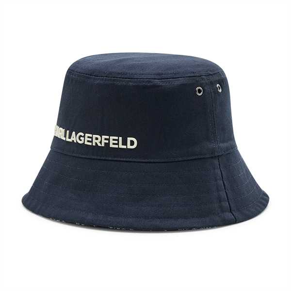 Klobúk KARL LAGERFELD Bucket 221W3409 Tmavomodrá