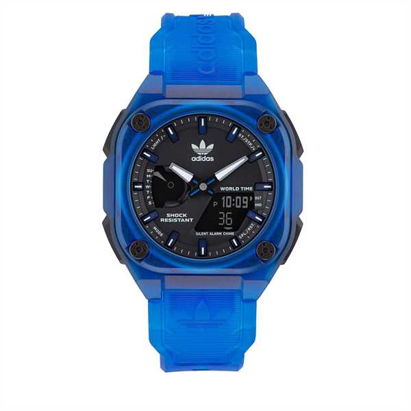 Hodinky adidas Originals City Tech One Watch AOST23058 Modrá