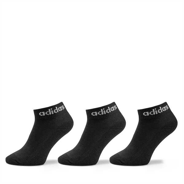 Ponožky Kotníkové Unisex adidas Linear Ankle Socks Cushioned Socks 3 Pairs IC1303 Čierna