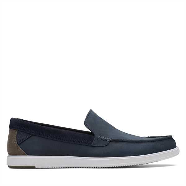 Poltopánky Clarks Bratton Loafer 26172448 Tmavomodrá