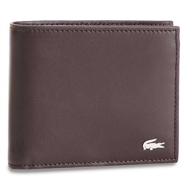 Veľká pánska peňaženka Lacoste Large Billfold & Coin NH1112FG Hnedá