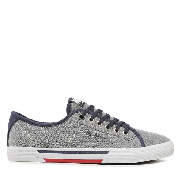 Tenisky Pepe Jeans Brady Men Chambray PMS30817 Tmavomodrá