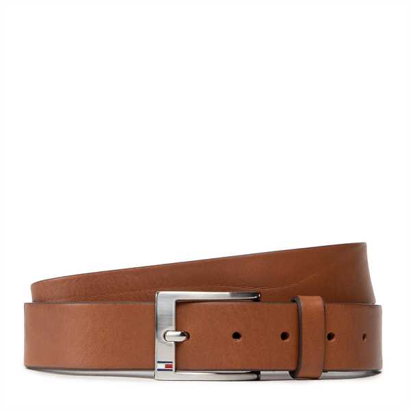 Pánsky opasok Tommy Hilfiger New Aly Belt AM0AM08363 Hnedá