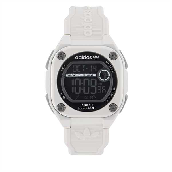 Hodinky adidas Originals City Tech Two Watch AOST23062 Biela