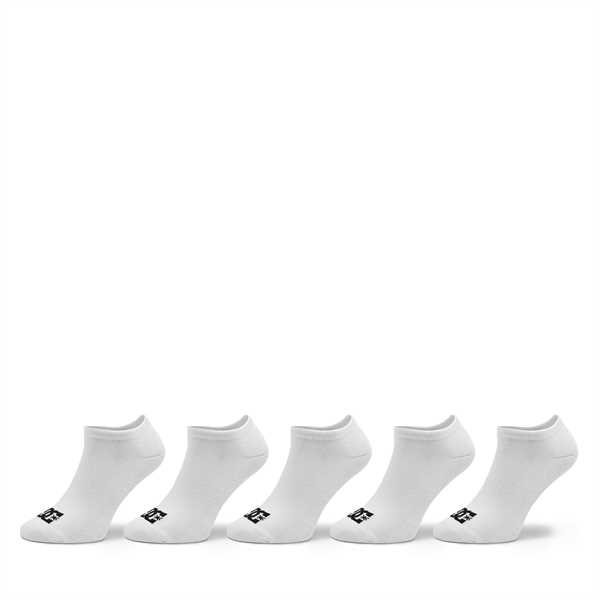 Súprava 5 párov členkových pánskych ponožiek DC Spp Dc Ankle 5Pk ADYAA03188 Biela