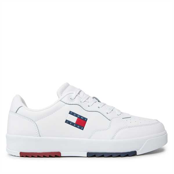 Sneakersy Tommy Jeans Retro Ess EM0EM01397 Biela